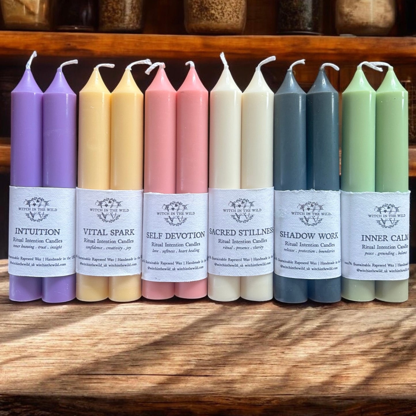 Sacred Stillness Ritual Intention Candles