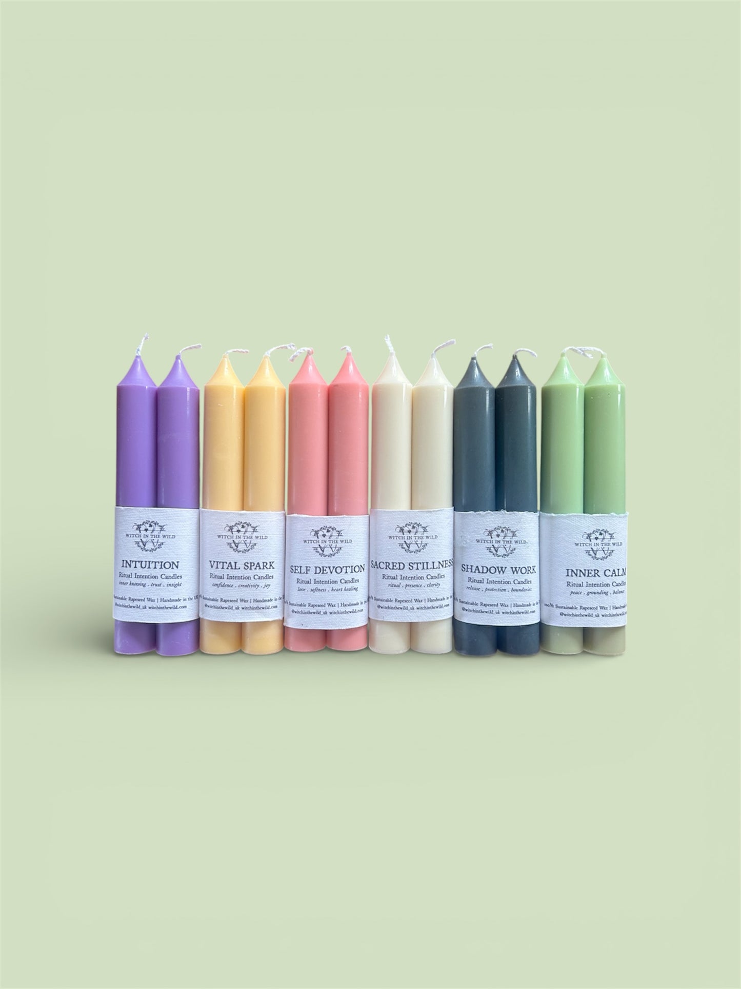 Sacred Stillness Ritual Intention Candles