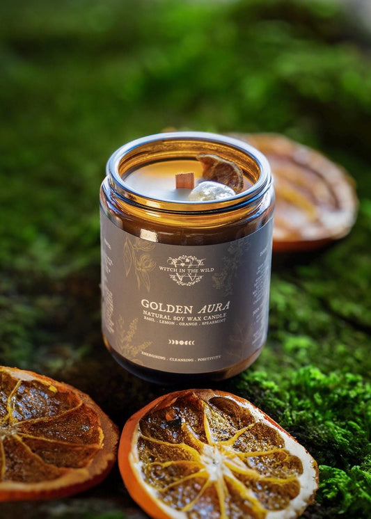 Golden Aura Candle - Energy & Cleansing