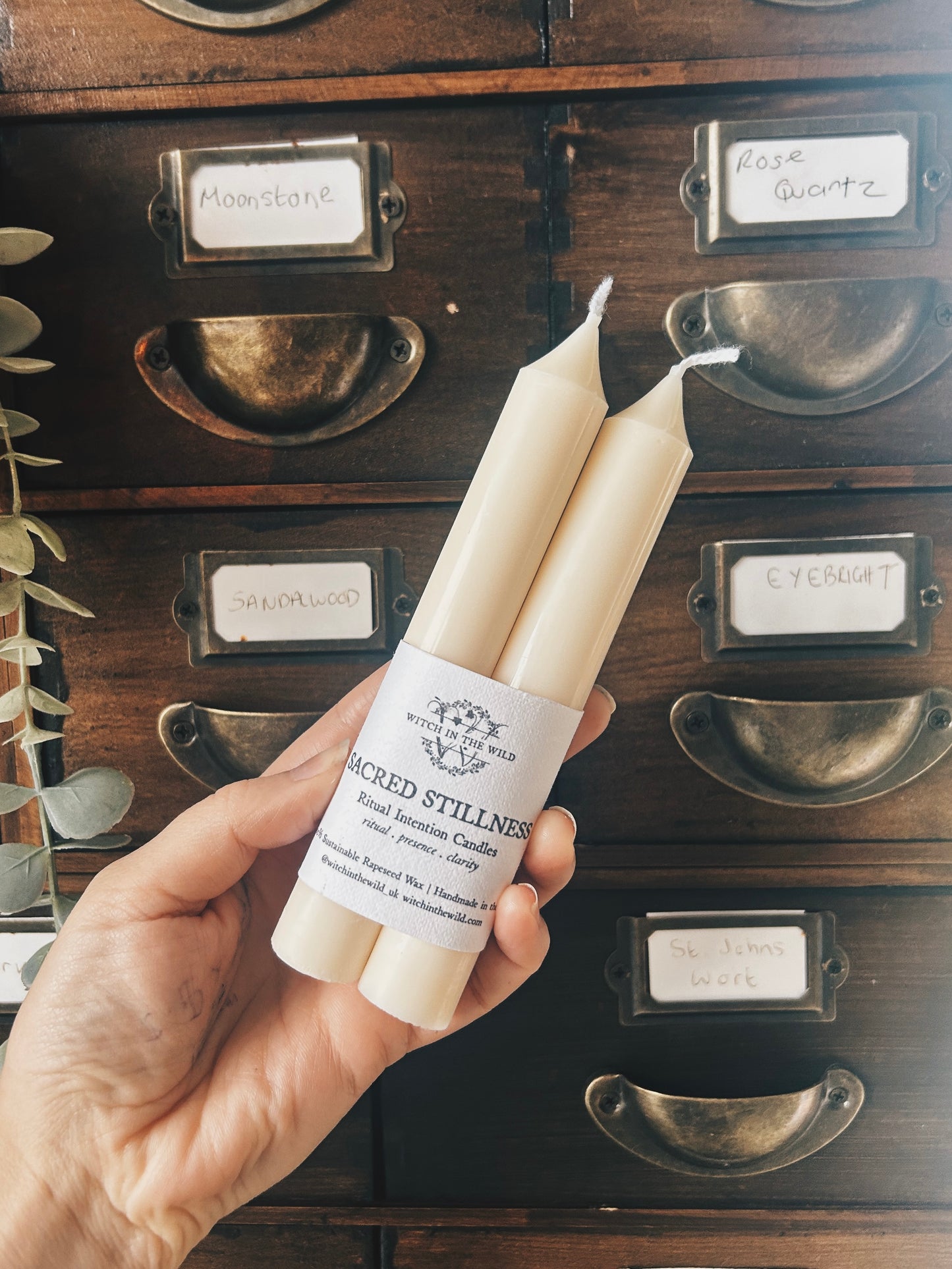 Sacred Stillness Ritual Intention Candles